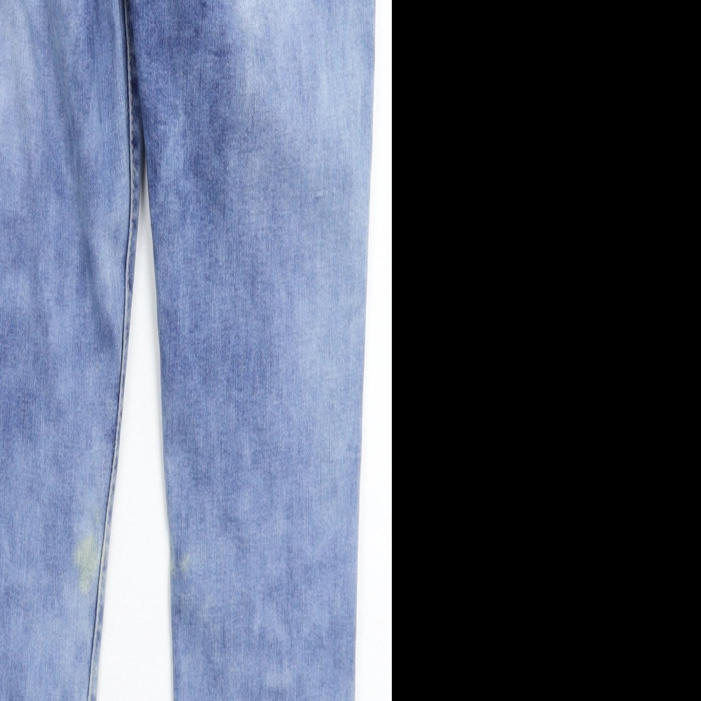 Womens UK Size M Preworn Extra-Slim Fit Skinny Blue Jeans