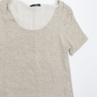 Quiz Womens Grey   Basic T-Shirt Size 8