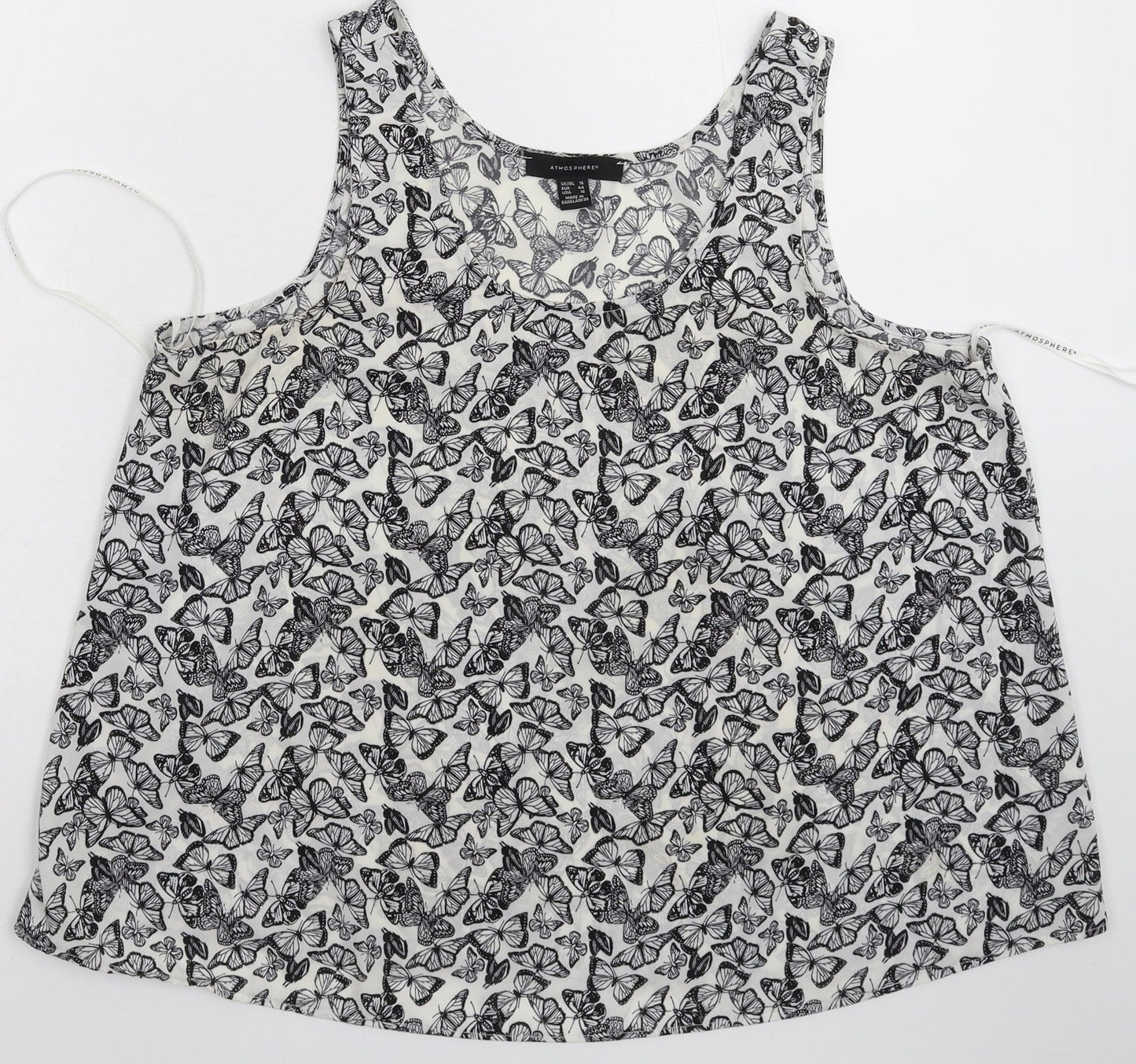 Atmosphere Womens White   Basic Tank Size 16