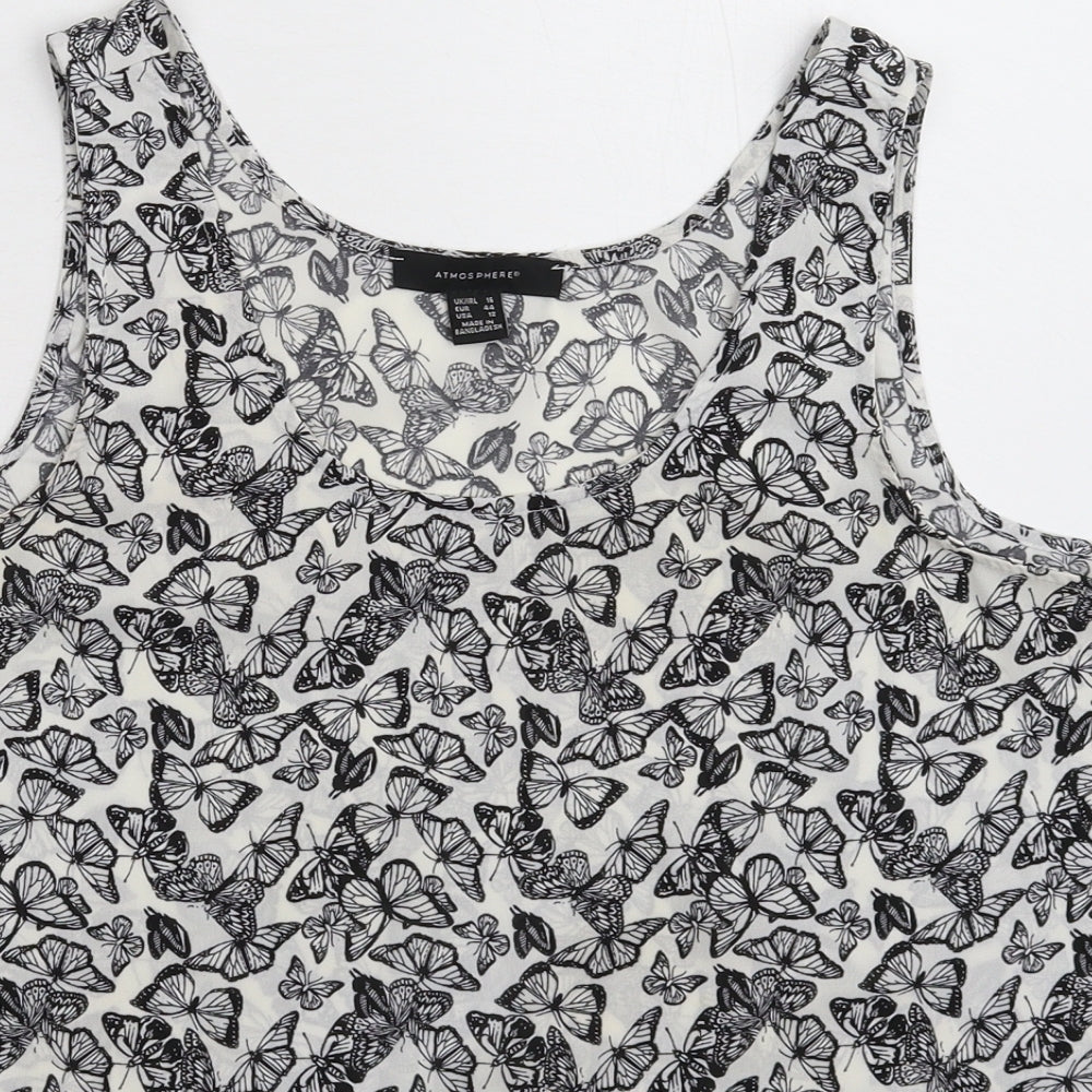 Atmosphere Womens White   Basic Tank Size 16