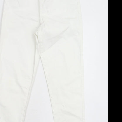 Denim & Co. Womens White  Denim Jegging Jeans Size 10 L30 in
