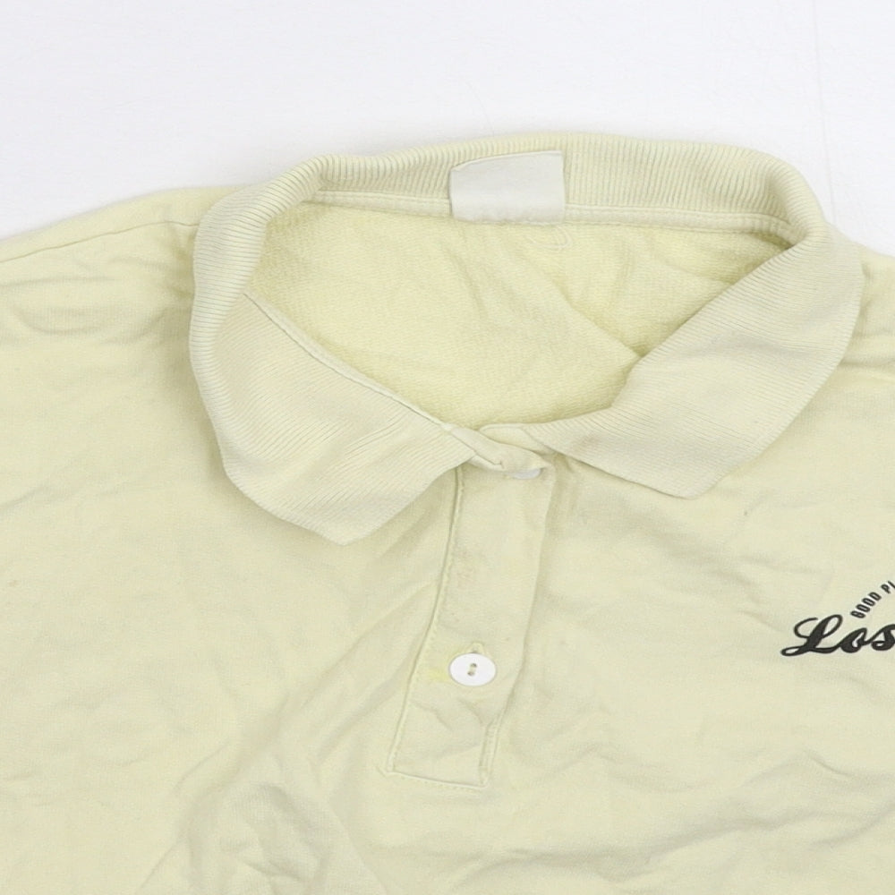 Zara Girls Yellow   Cropped Polo Size 13-14 Years