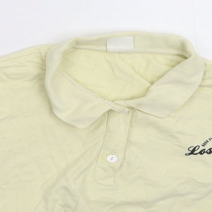 Zara Girls Yellow   Cropped Polo Size 13-14 Years