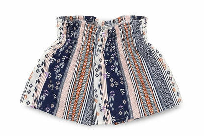 Front view of SHEIN girls’ multicoloured hot pants shorts, size 7, years