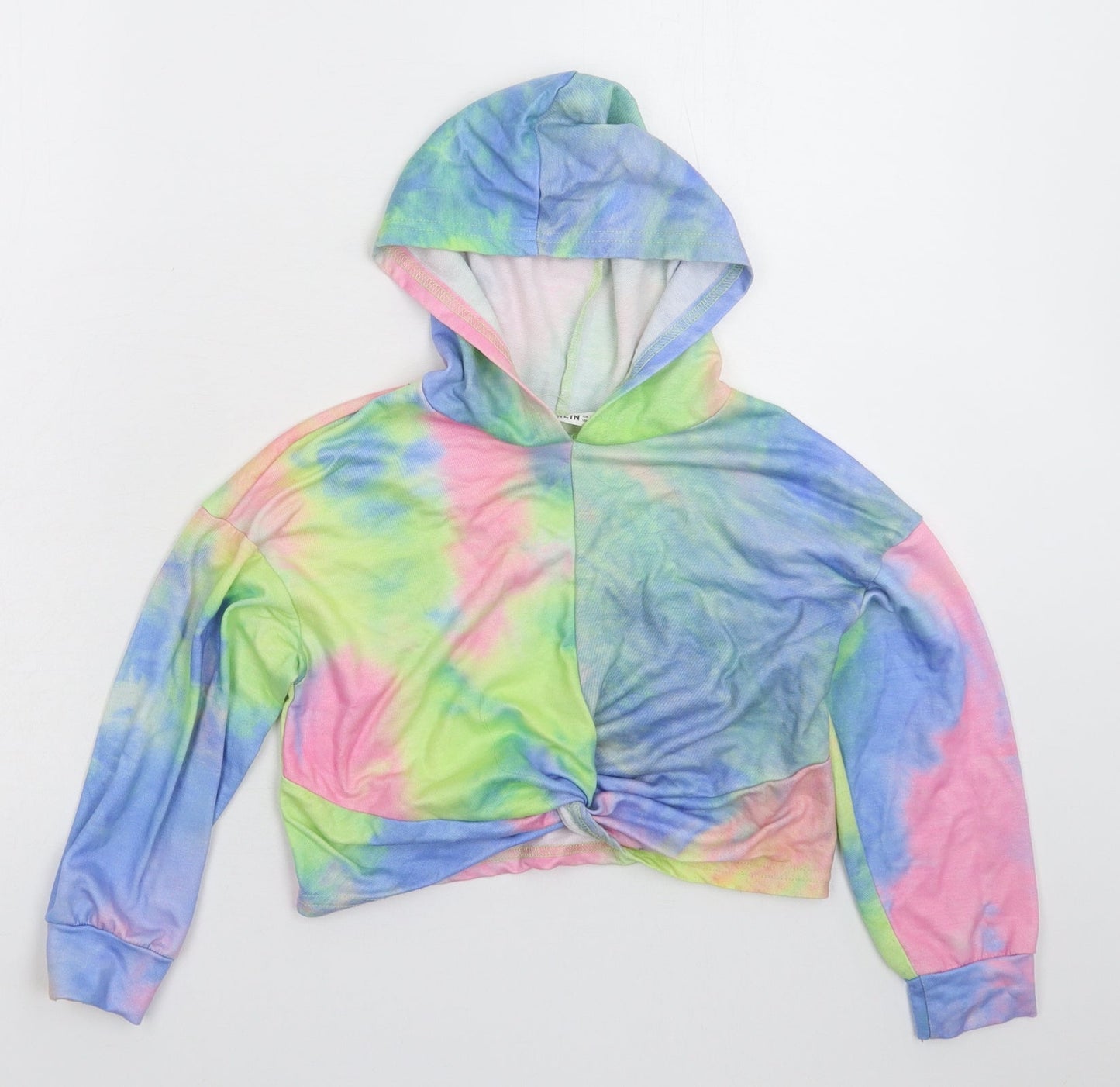 SheIn Girls Multicoloured  Rayon Pullover Hoodie Size 7 Years