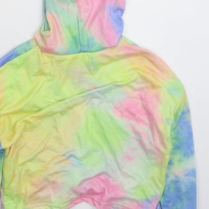 SheIn Girls Multicoloured  Rayon Pullover Hoodie Size 7 Years