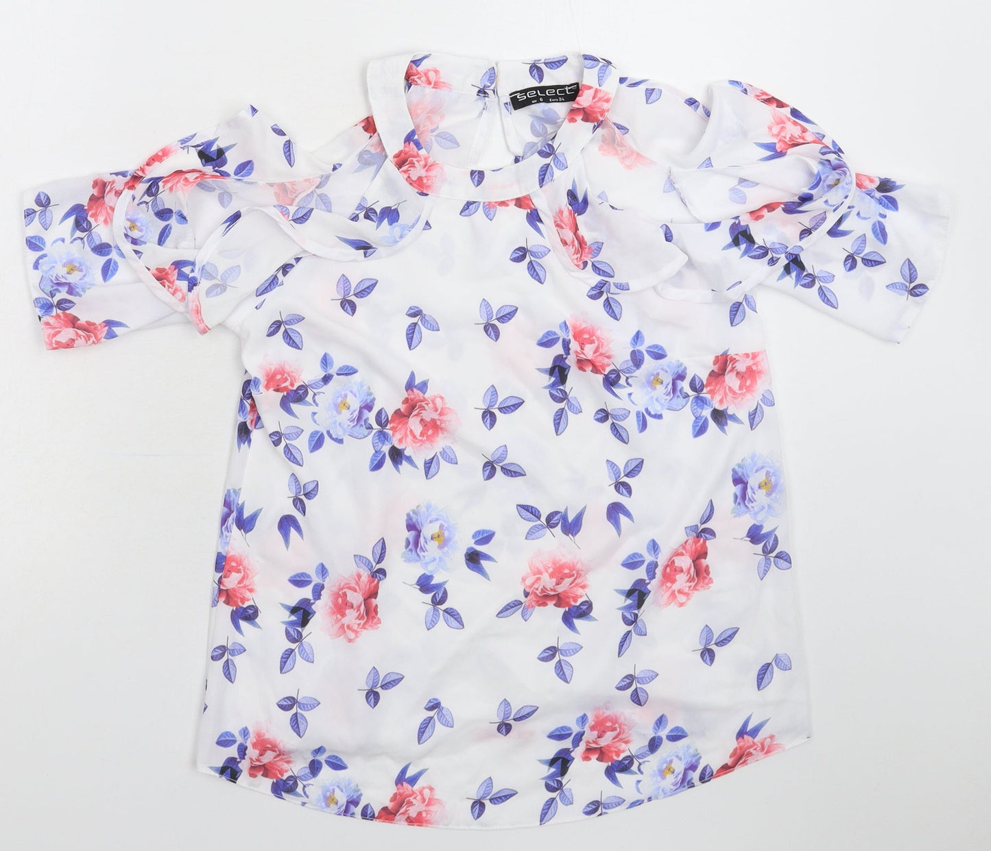 Womens UK Size 6 Select White Basic Blouse