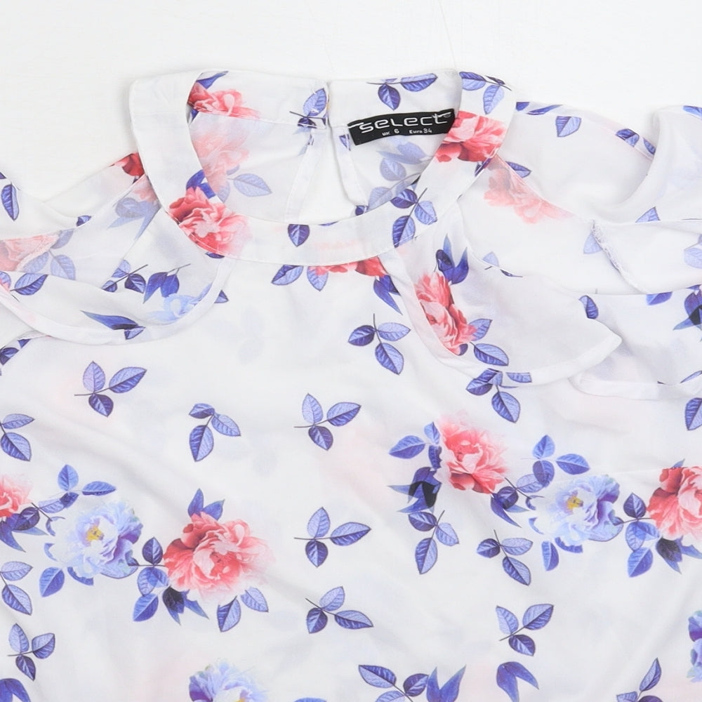Womens UK Size 6 Select White Basic Blouse