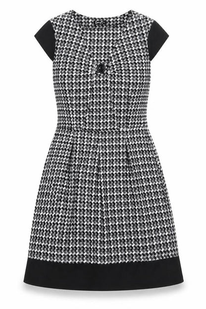 Front view of Ina Design women’s grey fit & flare, size UK 10