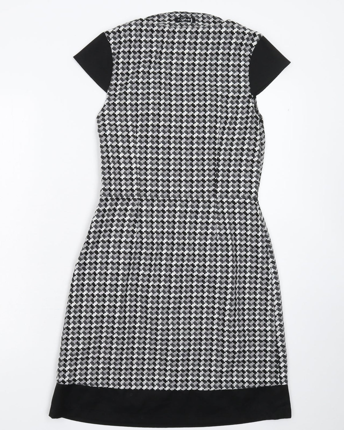 Back view of Ina Design women’s grey fit & flare, size UK 10