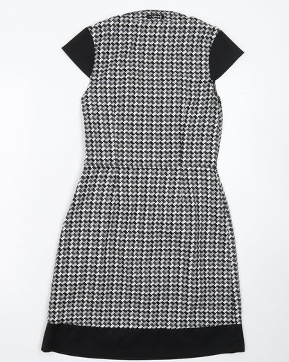 Back view of Ina Design women’s grey fit & flare, size UK 10