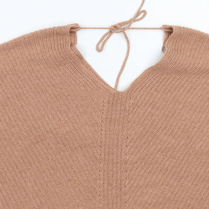 Womens UK Size 10 ASOS Beige Pullover Jumper