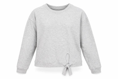 Front view of Derek Heart women’s grey pullover sweatshirt, size S