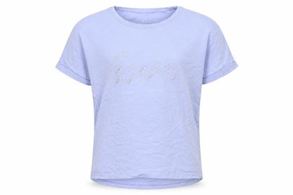 Front view of Next boys’ blue basic t-shirt, size 11, years