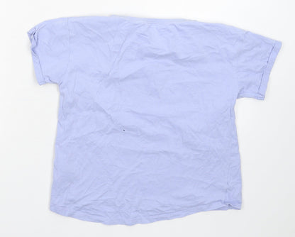 Back view of Next boys’ blue basic t-shirt, size 11, years