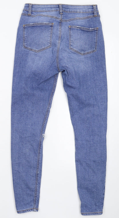 Denim & Co. Womens Blue   Skinny Jeans Size 10 L26 in