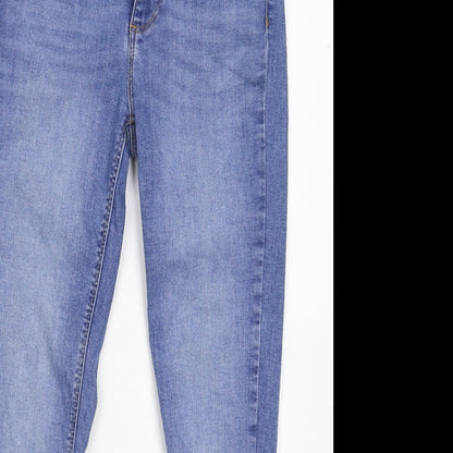 Denim & Co. Womens Blue   Skinny Jeans Size 10 L26 in