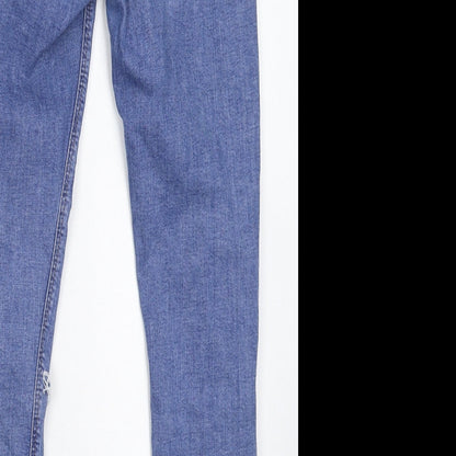 Denim & Co. Womens Blue   Skinny Jeans Size 10 L26 in