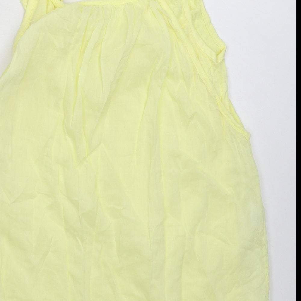 Preworn Womens Yellow   Basic Tank Size 10