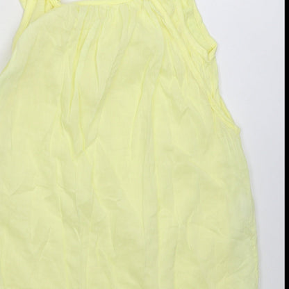Preworn Womens Yellow   Basic Tank Size 10