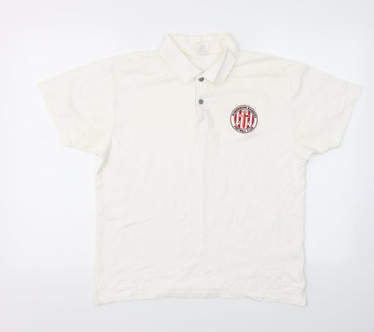 Screen Stars Mens White    Polo Size M