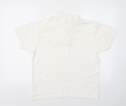 Screen Stars Mens White    Polo Size M