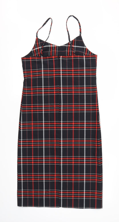 New Look Womens Multicoloured Check  Fit & Flare  Size 10