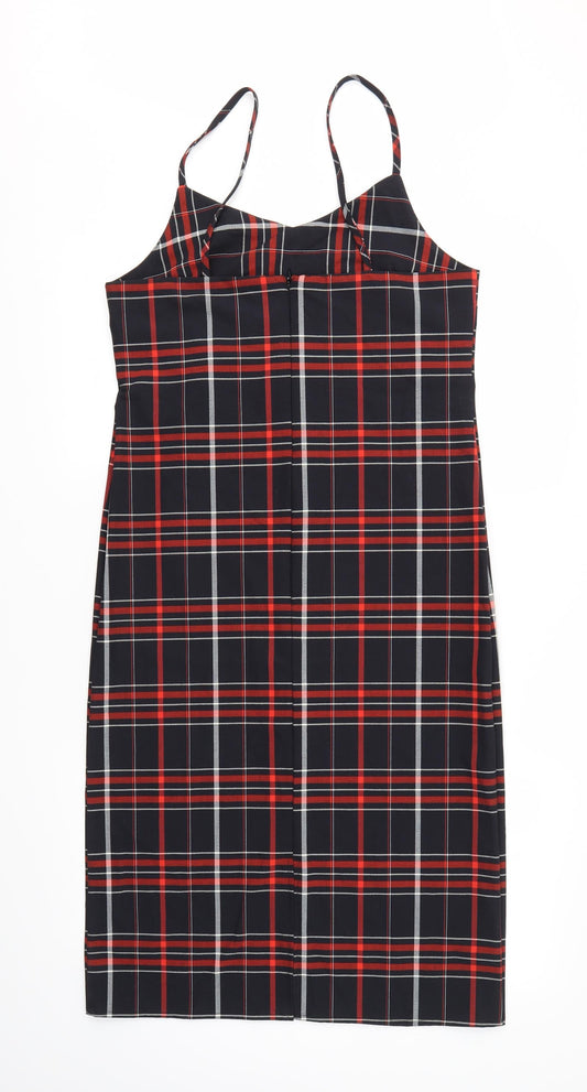 New Look Womens Multicoloured Check  Fit & Flare  Size 10