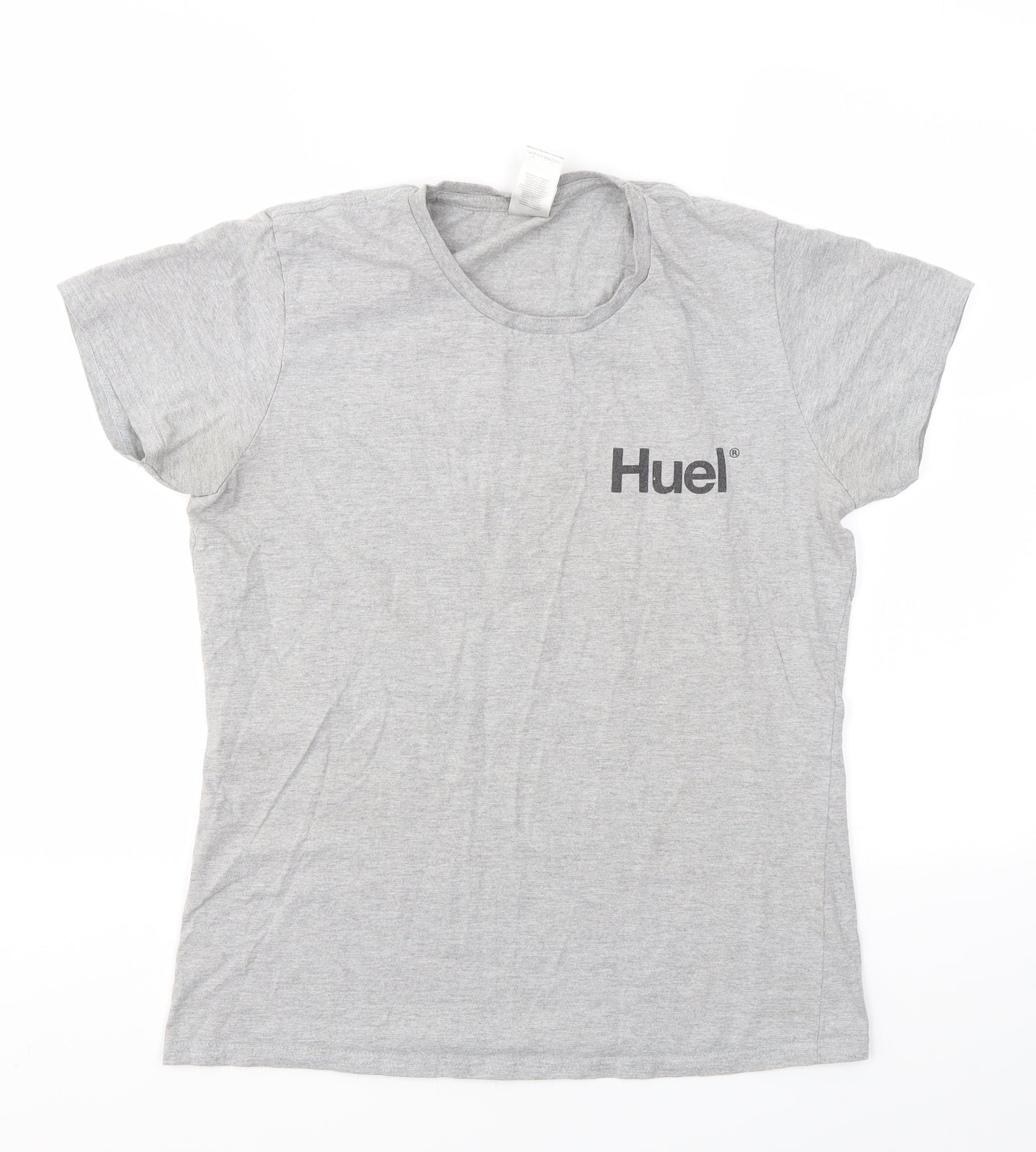 Womens UK Size L Gildan Grey Basic T-Shirt