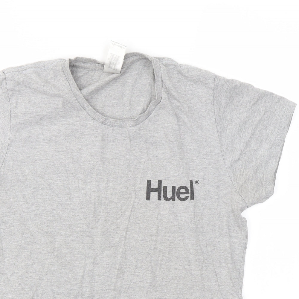Womens UK Size L Gildan Grey Basic T-Shirt