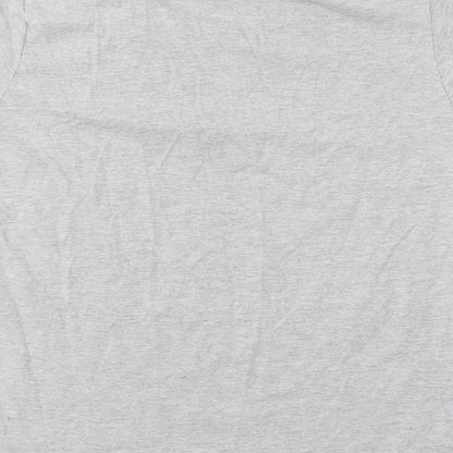Womens UK Size L Gildan Grey Basic T-Shirt