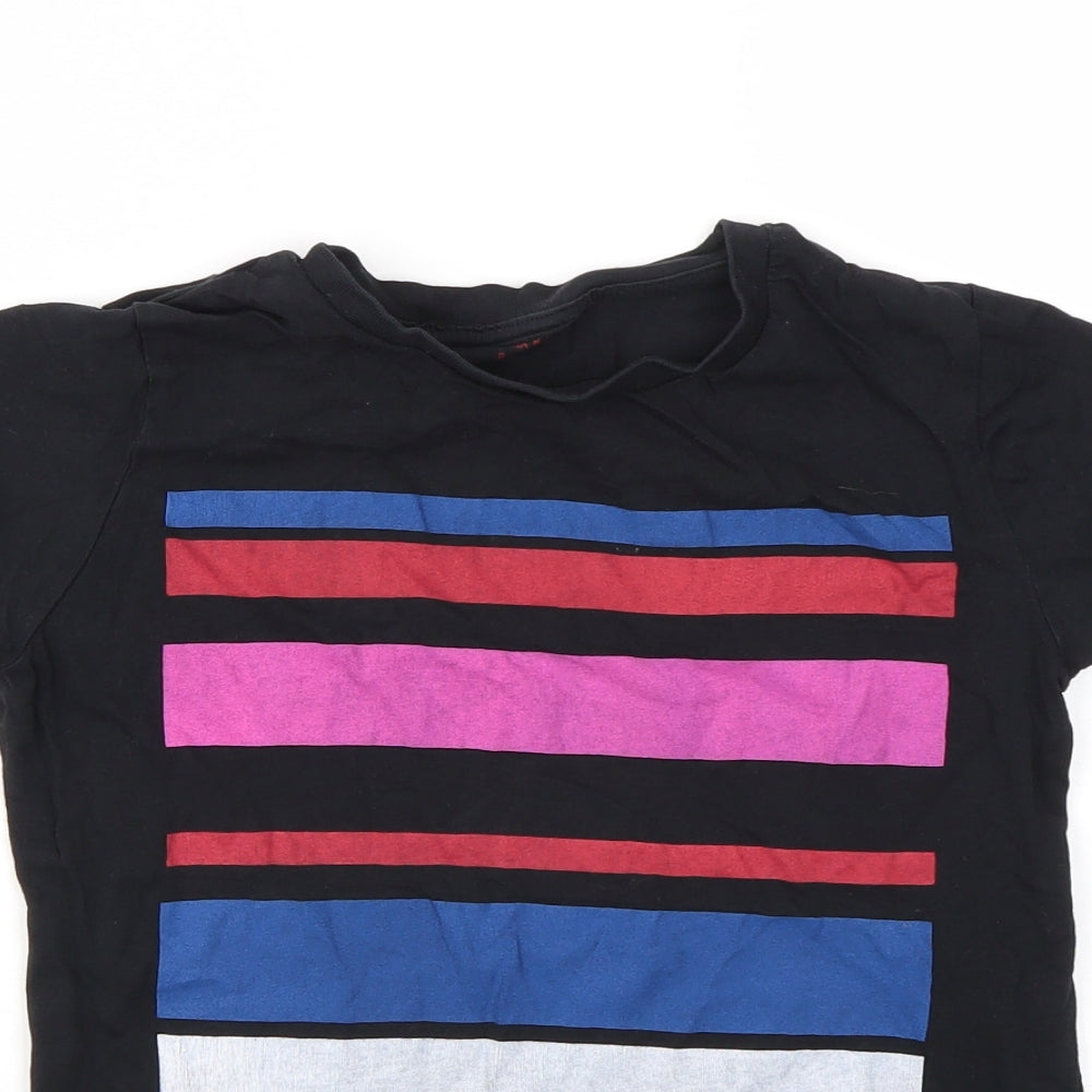 Monoprix Boys Multicoloured Striped  Basic T-Shirt Size 8 Years