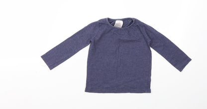 Evie Angel Girls Blue   Basic T-Shirt Size 12-18 Months