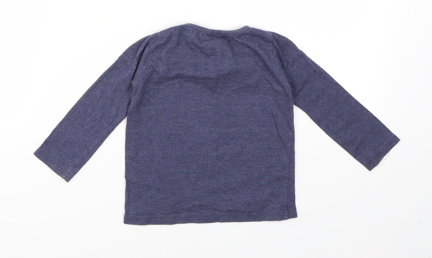 Evie Angel Girls Blue   Basic T-Shirt Size 12-18 Months