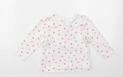 Back view of M&Co girls’ multicoloured geometric basic t-shirt, size 12-18, months