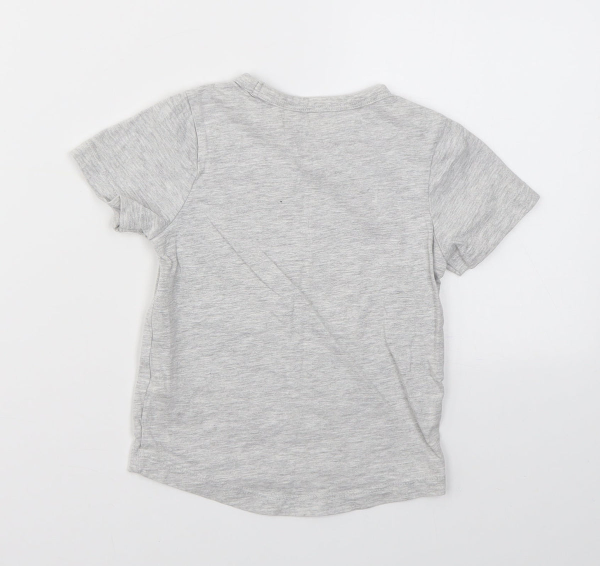 Back view of Nutmeg Baby Grey Geometric Basic T-Shirt, size 12-18, Months