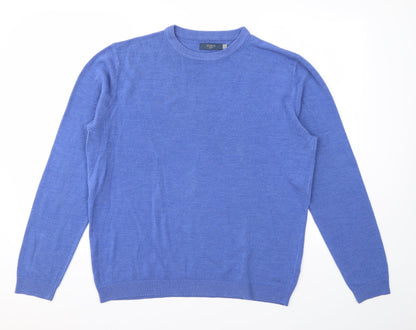 Mens UK Size L BHS Blue Pullover Sweatshirt