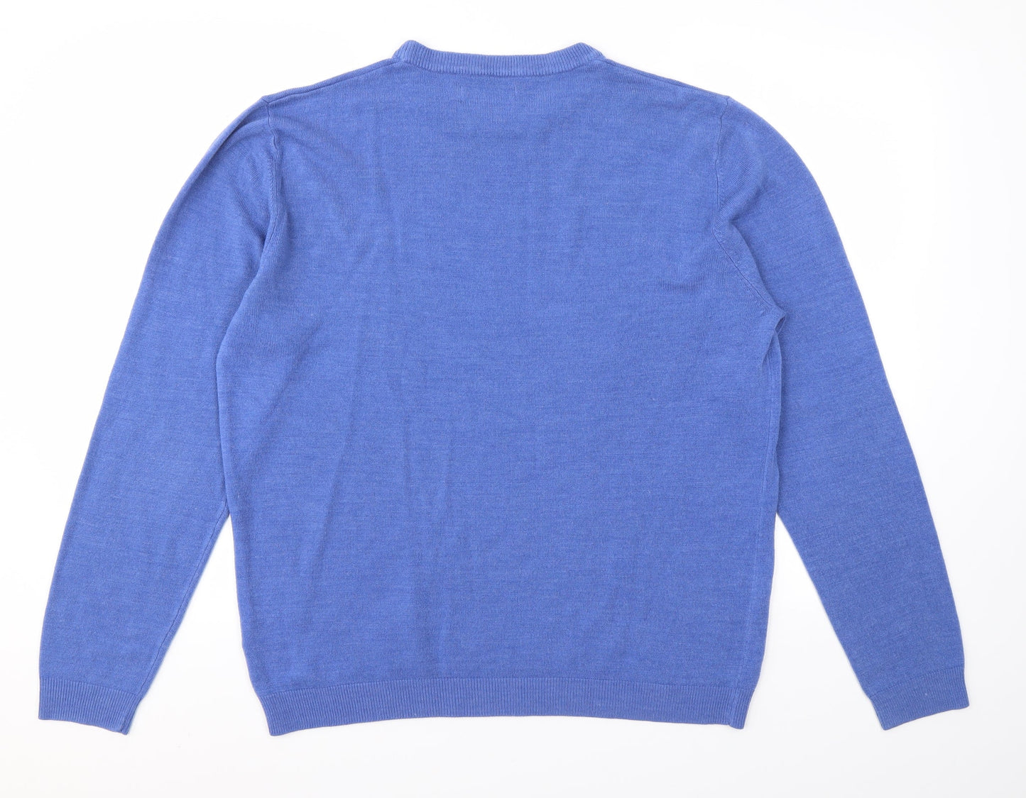 Mens UK Size L BHS Blue Pullover Sweatshirt