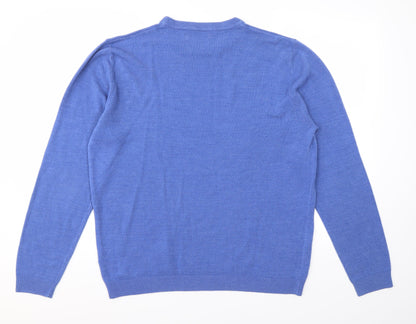 Mens UK Size L BHS Blue Pullover Sweatshirt