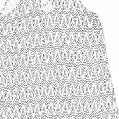 H&M Womens Multicoloured Argyle/Diamond  Fit & Flare  Size S