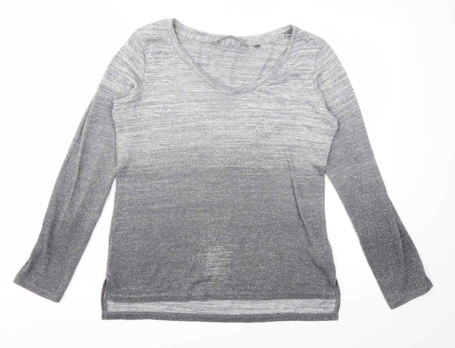 Womens UK Size 10 NEXT Grey Basic Polo