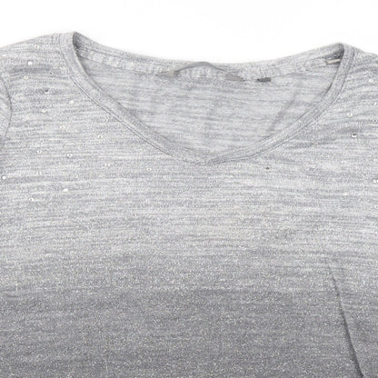 Womens UK Size 10 NEXT Grey Basic Polo