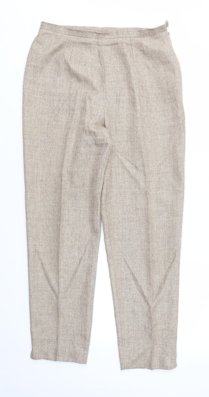 Womens UK Size 30 in M&S Regular Fit  Brown Trousers