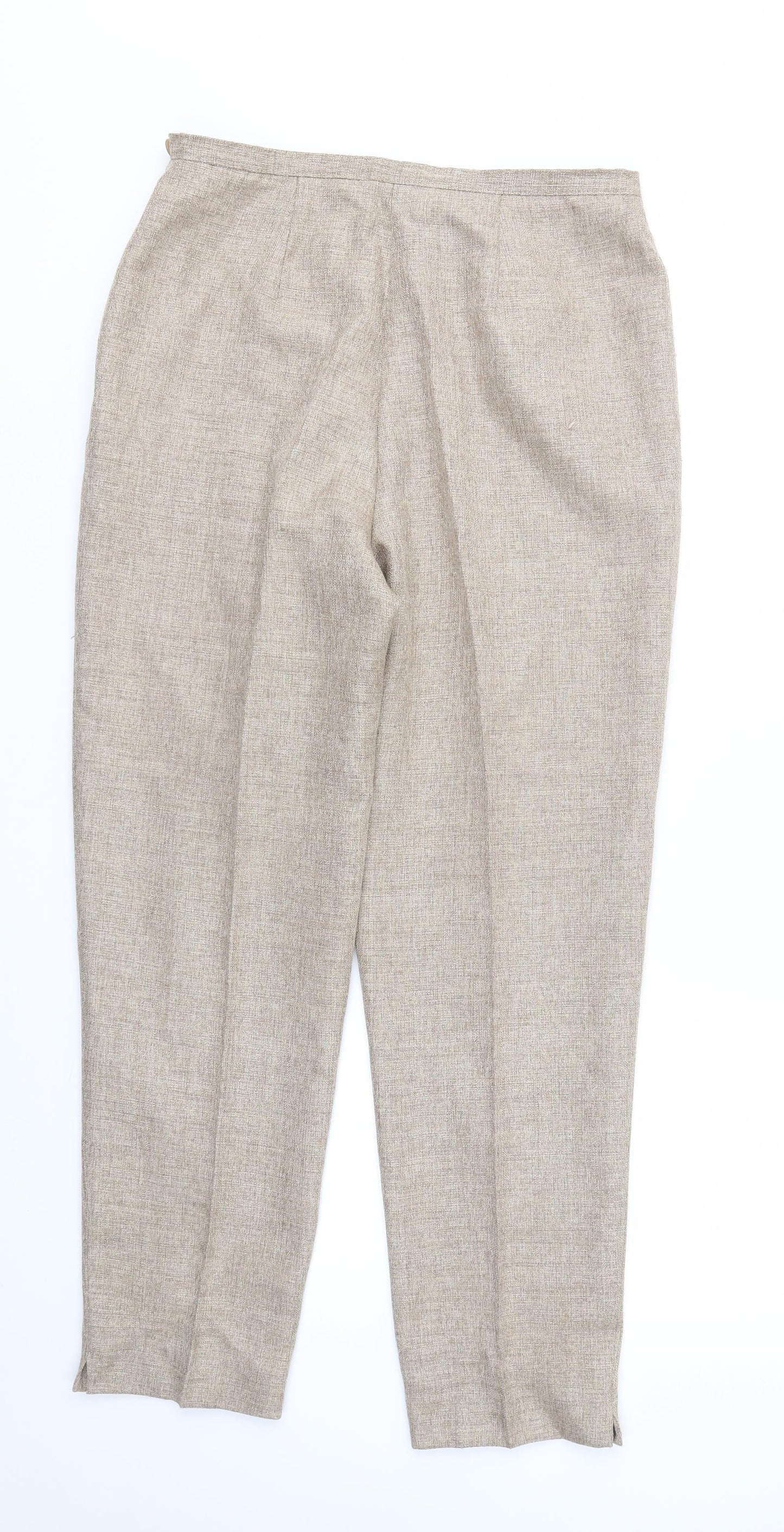 Womens UK Size 30 in M&S Regular Fit  Brown Trousers