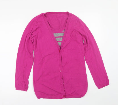 BHS Womens Pink Striped  Pullover Jumper Size 14