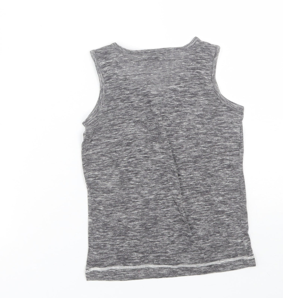 Back view of Next girls’ grey basic tank, size 5, years