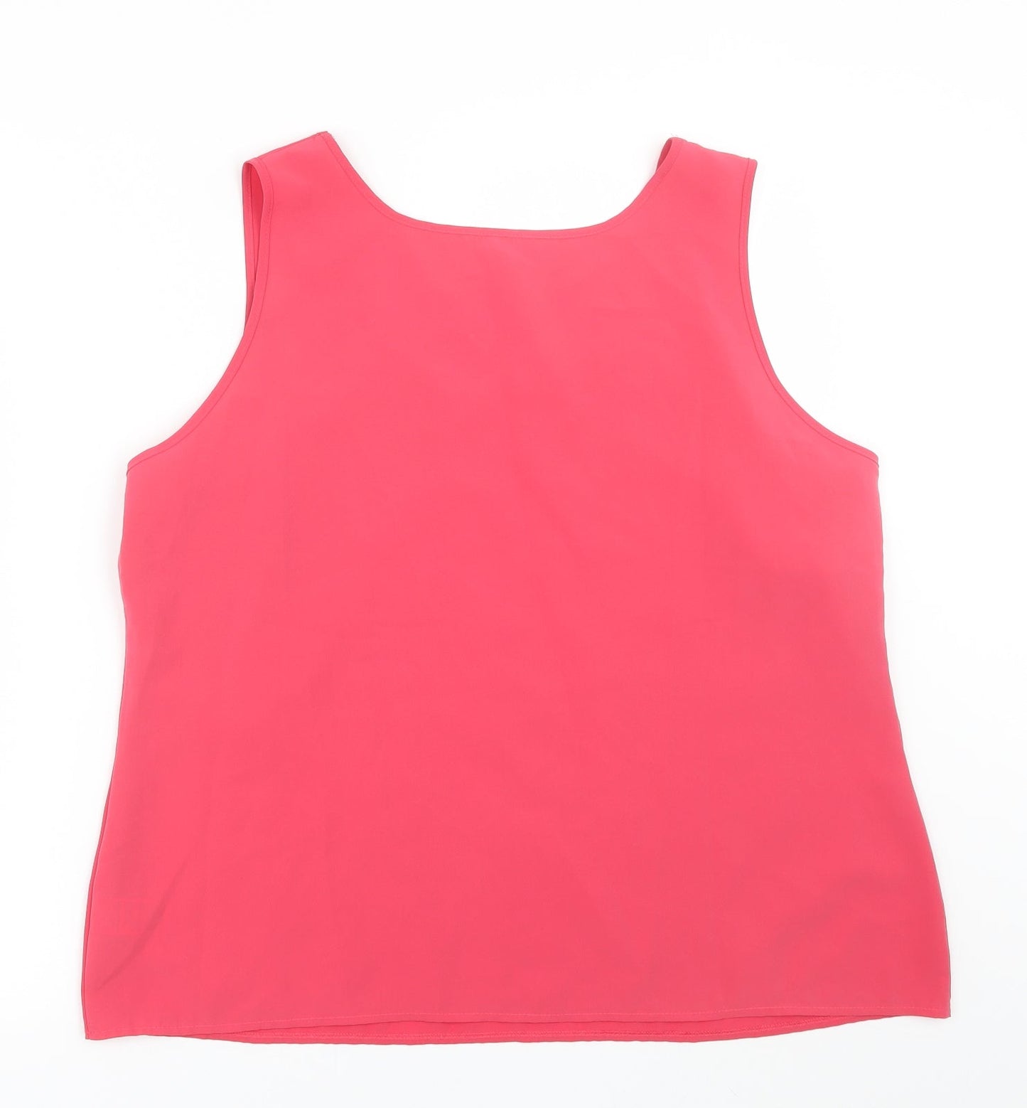 M&S Womens Pink   Basic Tank Size 18