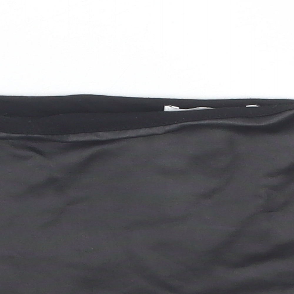 Womens UK Size XS Topshop Black Cropped Tank