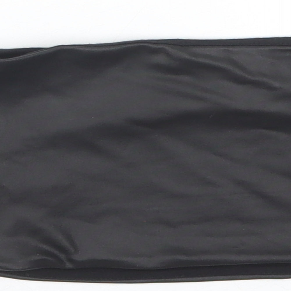 Womens UK Size XS Topshop Black Cropped Tank