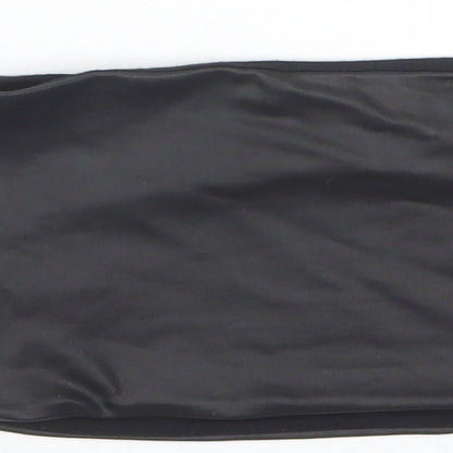 Womens UK Size XS Topshop Black Cropped Tank